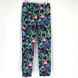 J Mclaughlin Pants‎ Womens 6 Flamingo Tropical Stretch Boho Vacation Colorful